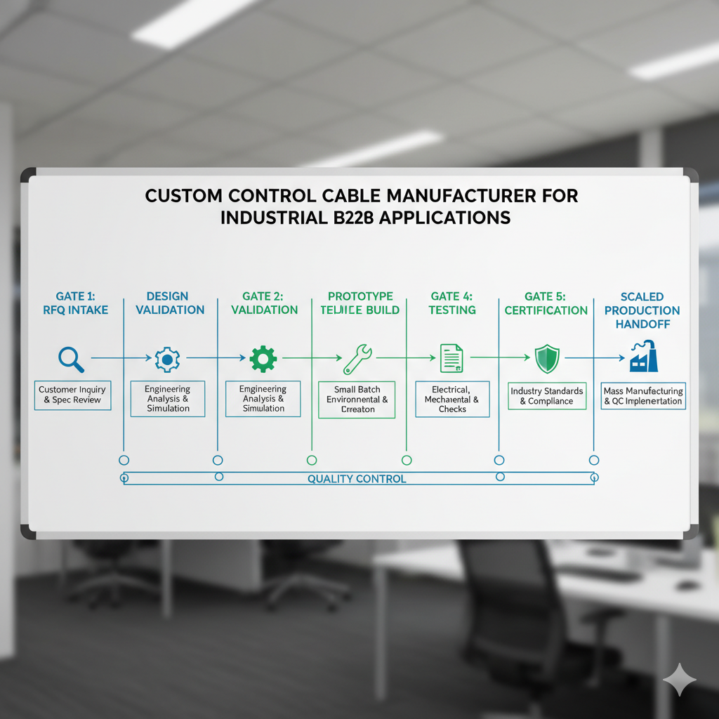Custom Control Cable Manufacturer for Industrial B2B Applications workflow and quality control
